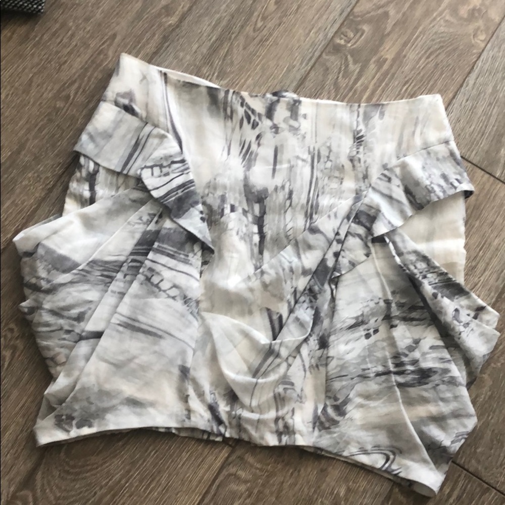 L.A.M.B silk mini skirt